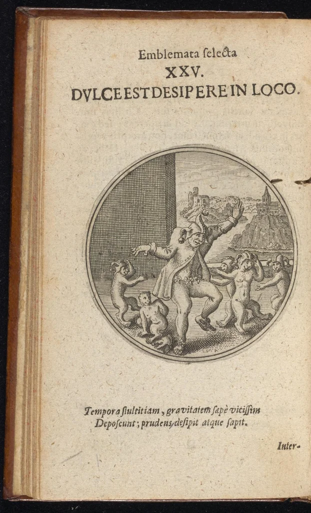An illustration from Centuria exquisitissimorum symbolorum et emblematum : historiarum sacro-prophanarum moralium & politicarum cultoribus perquam utilis & necessaria : ex eruditissimis prisci & moderni saeculi auctoribus collecta, quae propter illorum praestantiam tanquam continuatio famosi Joachimi Camerarii intitulari potest, 1680, leaf 53