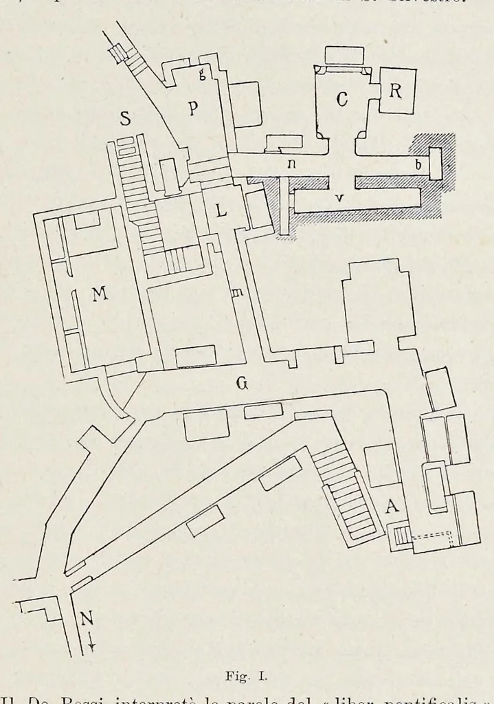 An illustration from Nuovo bullettino di archeologia cristiana, 1895, leaf 406