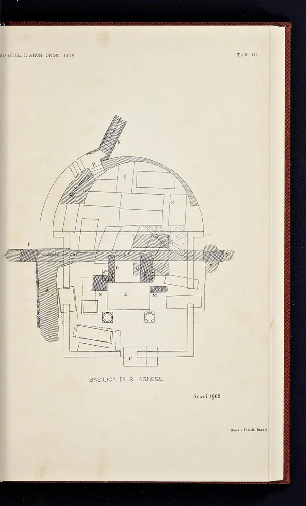 An illustration from Nuovo bullettino di archeologia cristiana, 1895, leaf 564