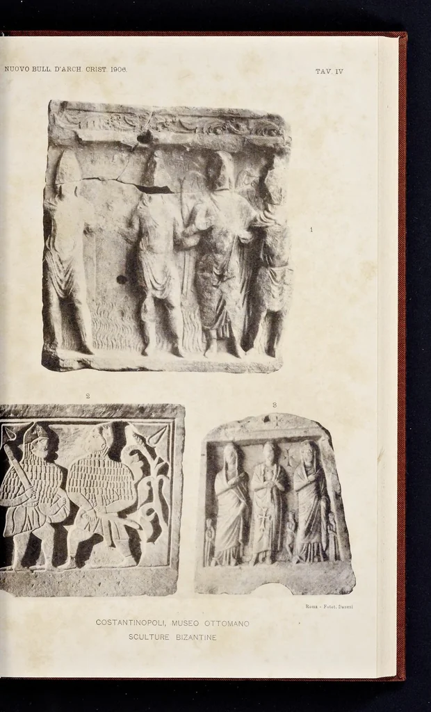 An illustration from Nuovo bullettino di archeologia cristiana, 1895, leaf 566