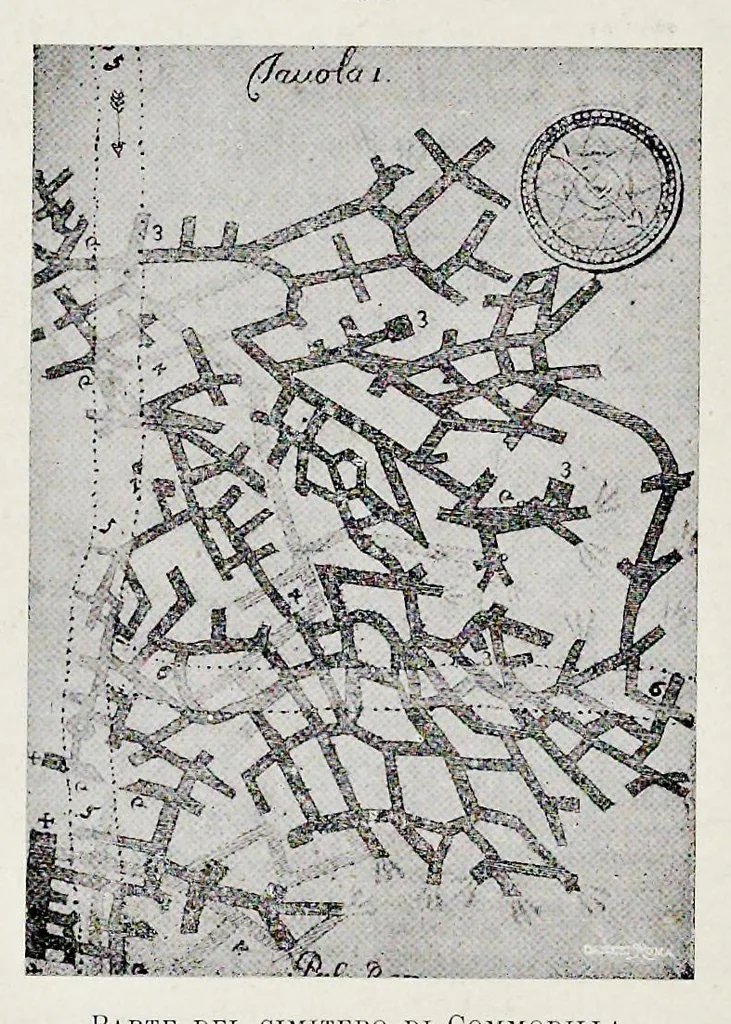 An illustration from Nuovo bullettino di archeologia cristiana, 1895, leaf 299