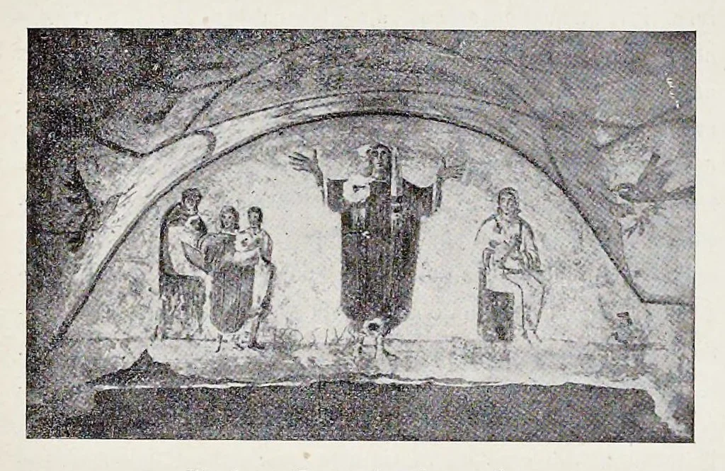 An illustration from Nuovo bullettino di archeologia cristiana, 1895, leaf 500