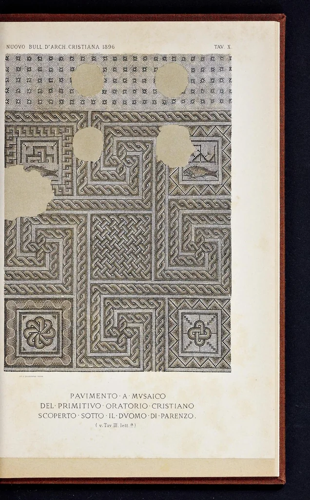 An illustration from Nuovo bullettino di archeologia cristiana, 1895, leaf 386