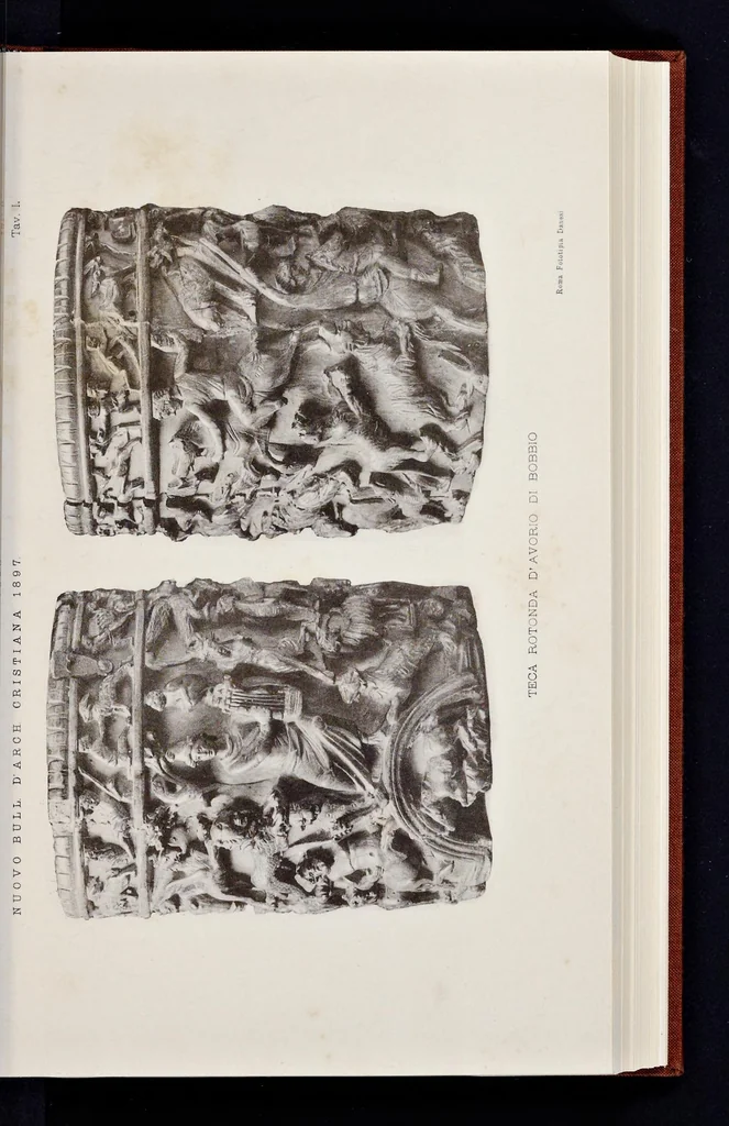 An illustration from Nuovo bullettino di archeologia cristiana, 1895, leaf 158