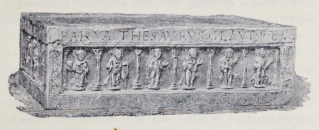 An illustration from Nuovo bullettino di archeologia cristiana, 1895, leaf 24