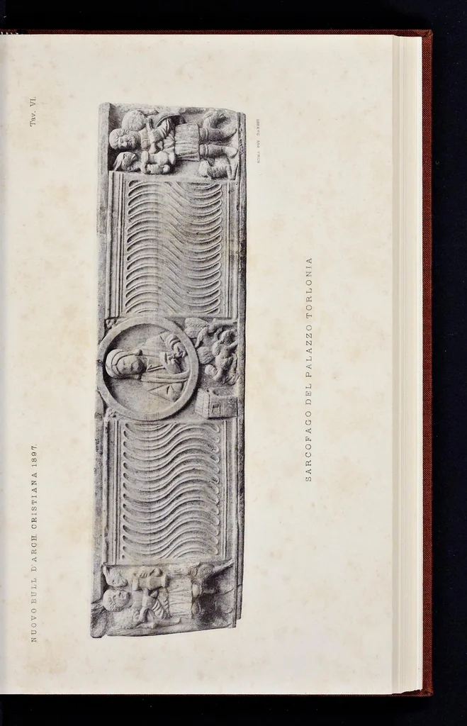 An illustration from Nuovo bullettino di archeologia cristiana, 1895, leaf 364