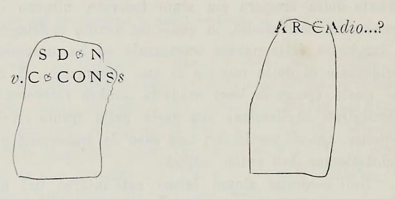 An illustration from Nuovo bullettino di archeologia cristiana, 1895, leaf 473