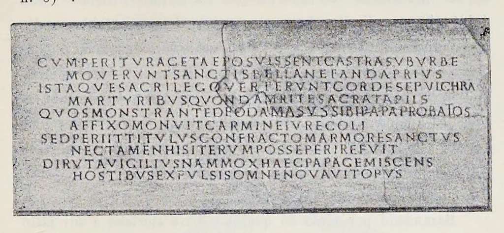 An illustration from Nuovo bullettino di archeologia cristiana, 1895, leaf 548