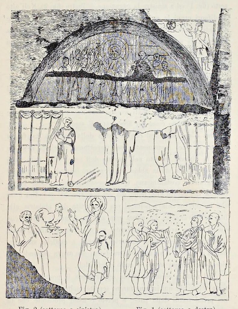 An illustration from Nuovo bullettino di archeologia cristiana, 1895, leaf 226