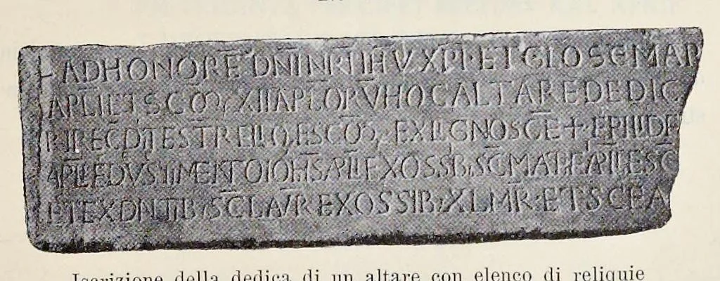An illustration from Nuovo bullettino di archeologia cristiana, 1895, leaf 294