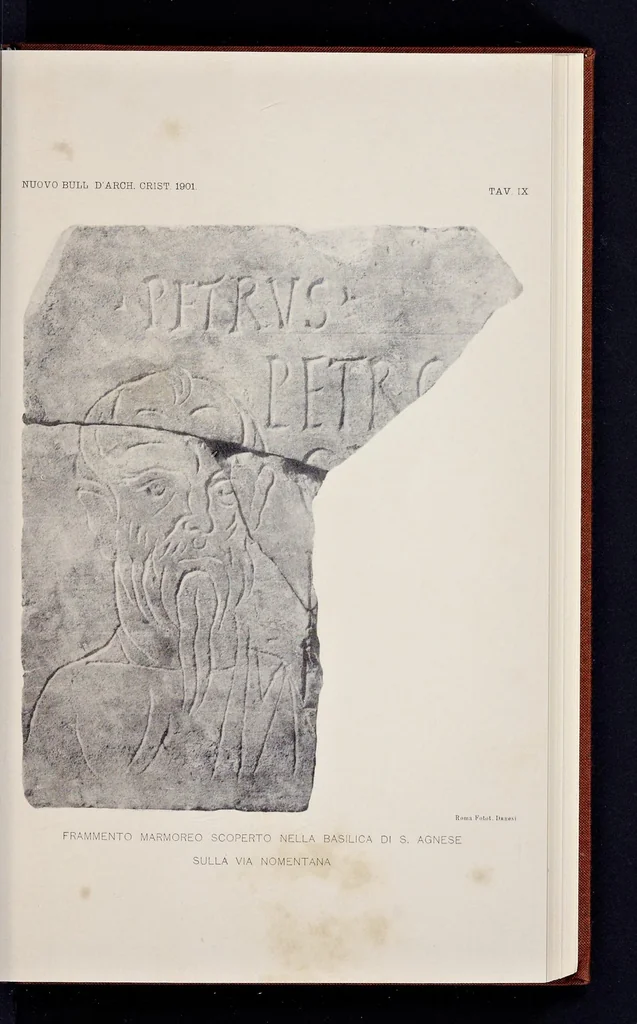 An illustration from Nuovo bullettino di archeologia cristiana, 1895, leaf 340