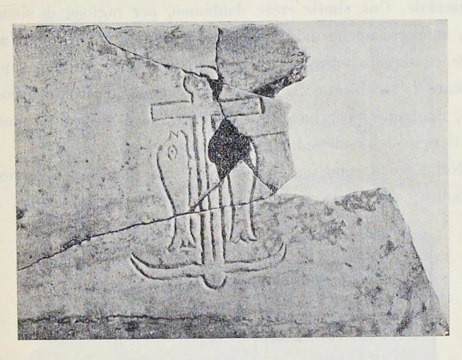An illustration from Nuovo bullettino di archeologia cristiana, 1895, leaf 360