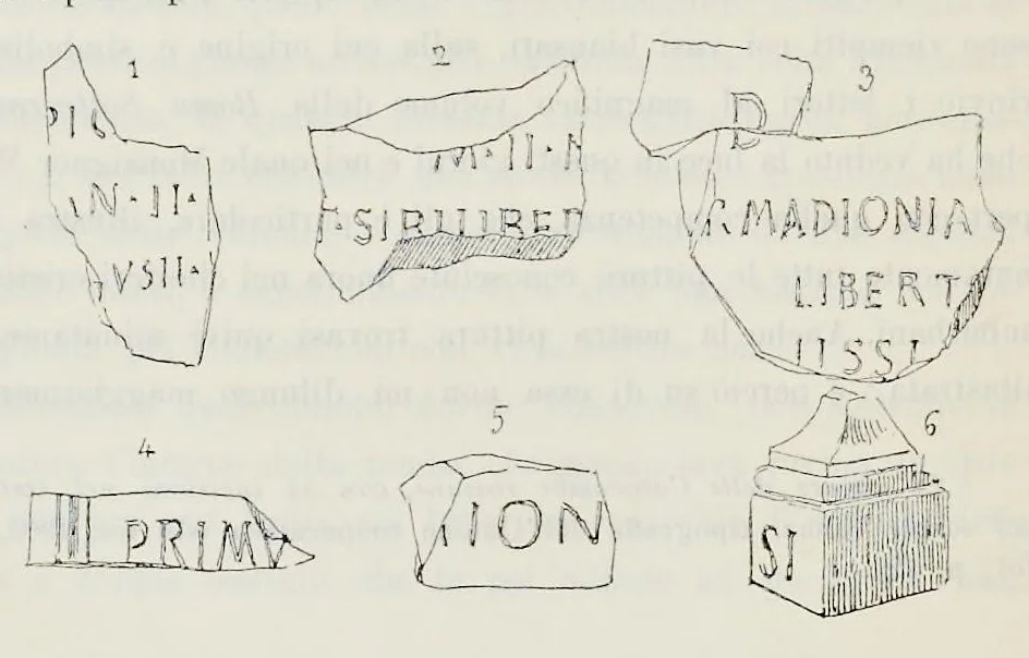 An illustration from Nuovo bullettino di archeologia cristiana, 1895, leaf 181
