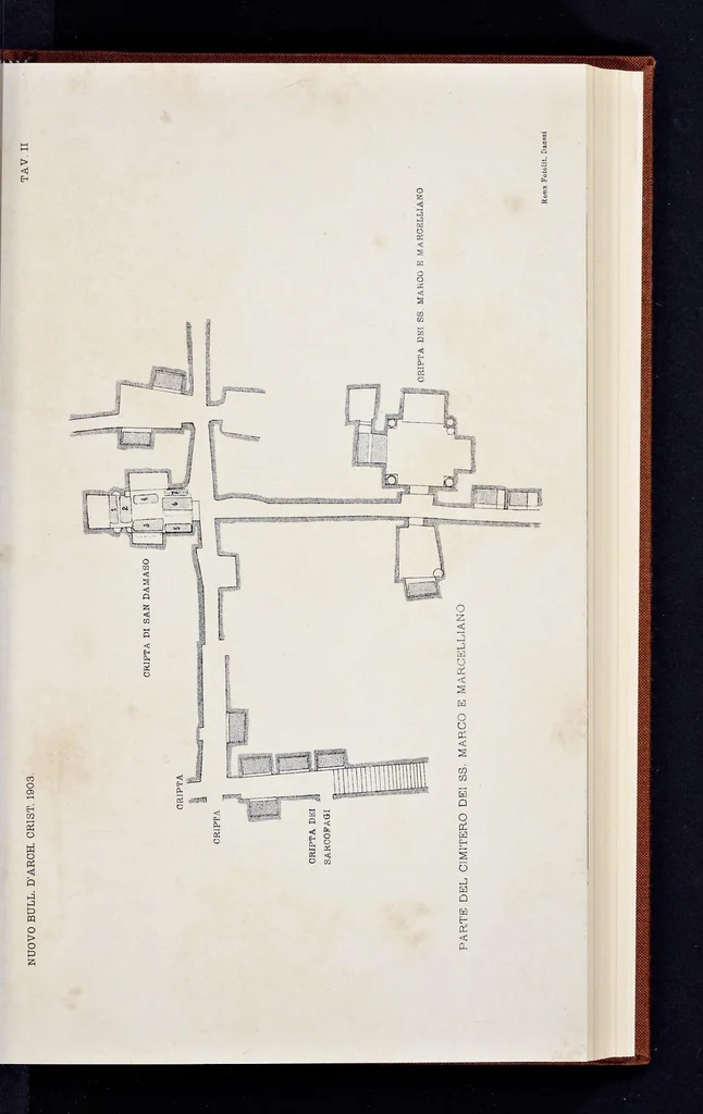 An illustration from Nuovo bullettino di archeologia cristiana, 1895, leaf 306