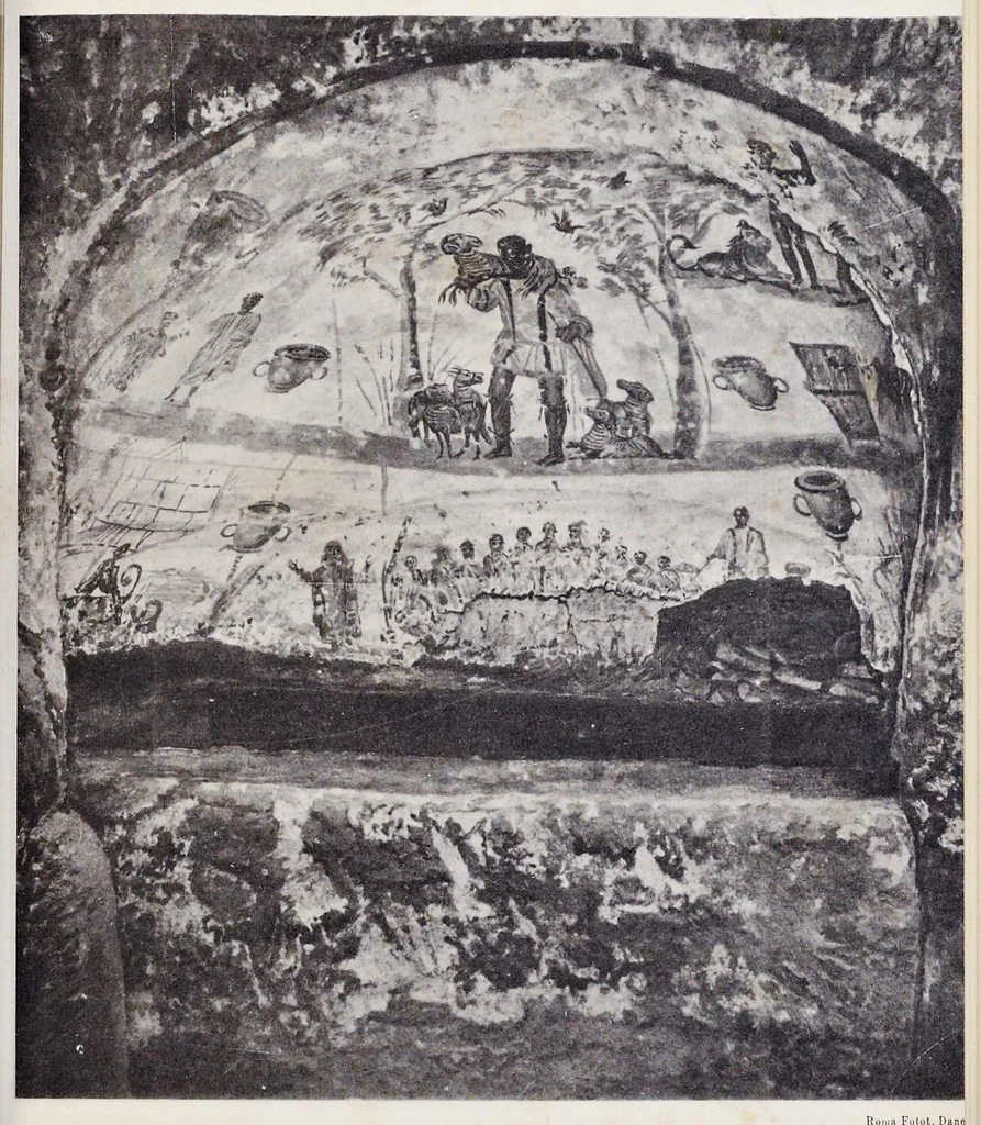 An illustration from Nuovo bullettino di archeologia cristiana, 1895, leaf 312