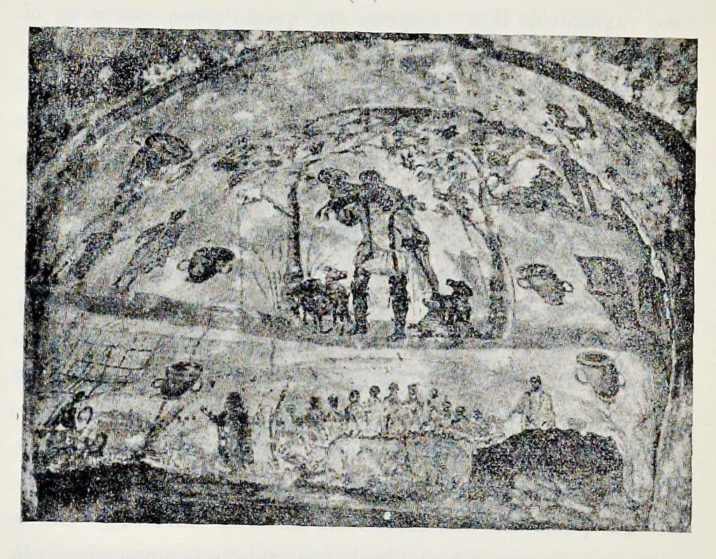 An illustration from Nuovo bullettino di archeologia cristiana, 1895, leaf 325