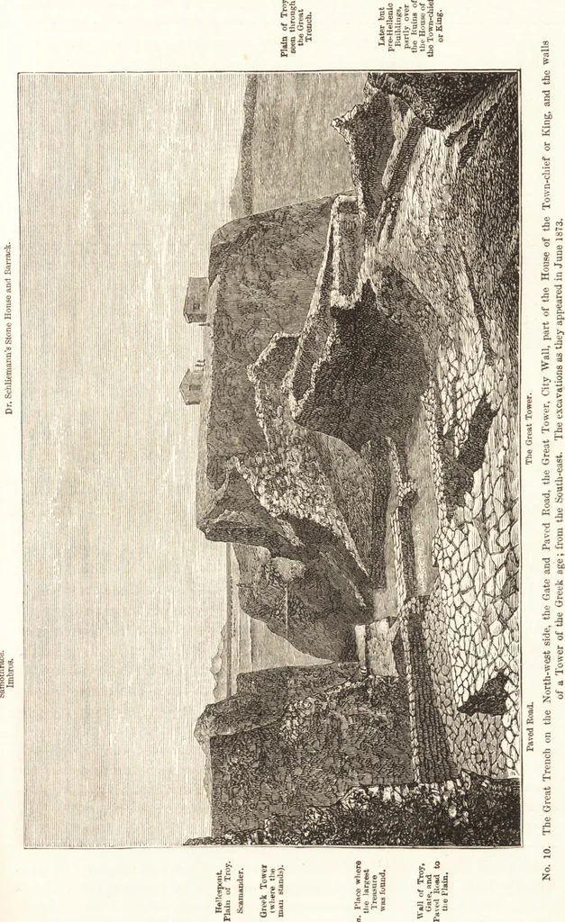 An illustration from Ilios; the city and country of the Trojans. The results of researches and discoveries on the site of Troy and throughout the Troad in the years 1871-72-73-78-79, including an autobiography of the author, 1880, leaf 56