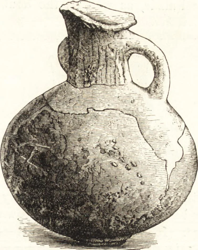 An illustration from Ilios; the city and country of the Trojans. The results of researches and discoveries on the site of Troy and throughout the Troad in the years 1871-72-73-78-79, including an autobiography of the author, 1880, leaf 606