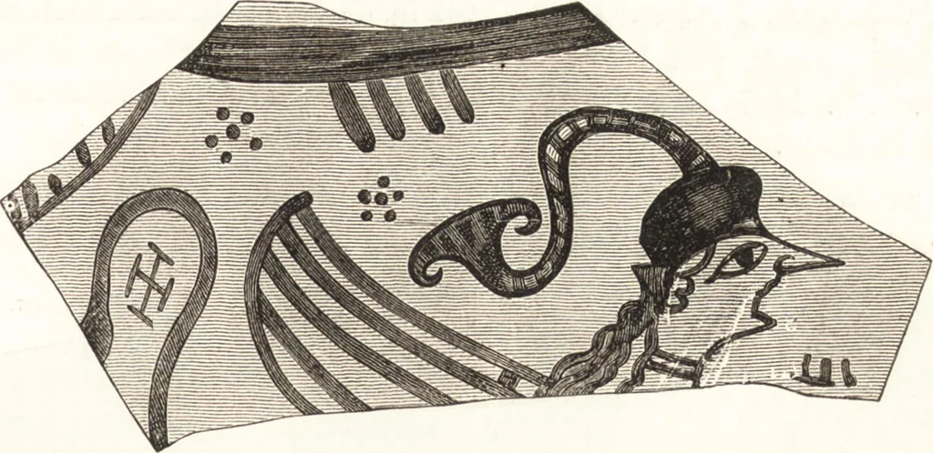 An illustration from Ilios; the city and country of the Trojans. The results of researches and discoveries on the site of Troy and throughout the Troad in the years 1871-72-73-78-79, including an autobiography of the author, 1880, leaf 638