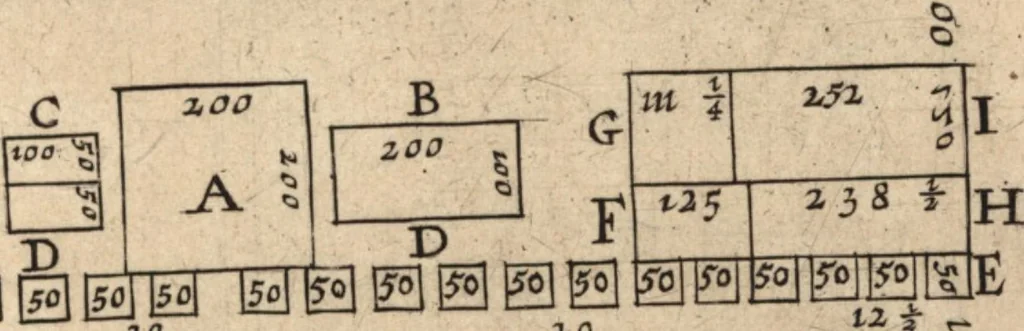 An illustration from Hygini Gromatici et Polybii Megalopolitani De castris romanis, quae exstant : cum notis & animadversionibus, quibus accedunt dissertationes aliquot de re eadem militari populi Romani, 1660, leaf 440