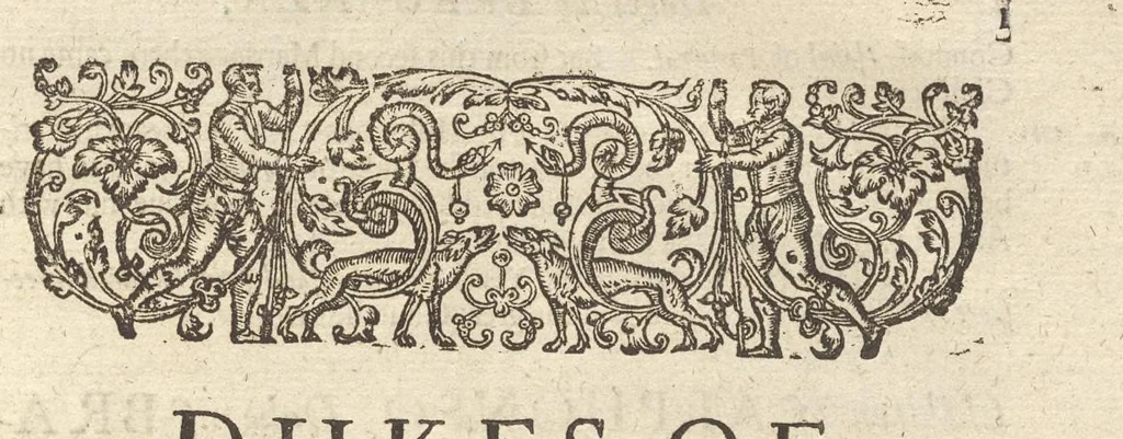 An illustration from A genealogical history of the kings of Portugal : And of all those illustrious houses that in masculine line are branched from that royal family. Containing a discourse of their several lives, marriages, and issues, times of birth, death, and places of burial. With their armes and emblazons according to their several alterations, as also their symboles and mottoes, all engraven in copper-plates, 1662, leaf 166