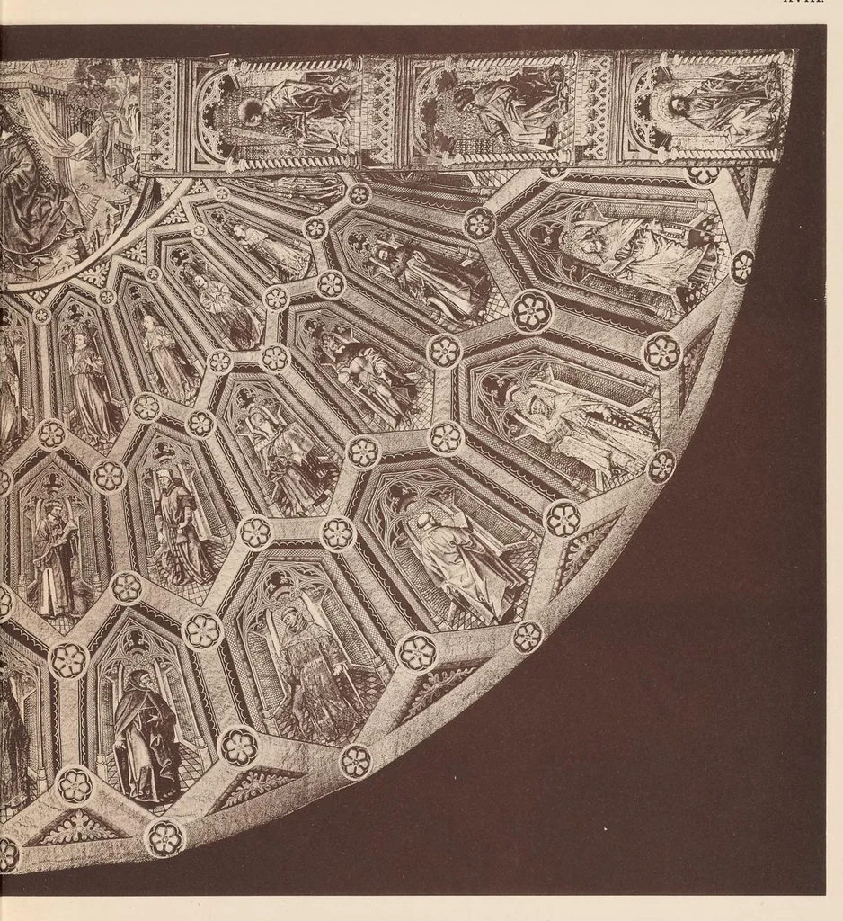 An illustration from Der Burgundische Paramentenschatz des Ordens von Goldenen Vliesse : im Auftrage des hohen Oberstkämmereramtes Sr. K. und K. apost. Majestät, 1912, leaf 76