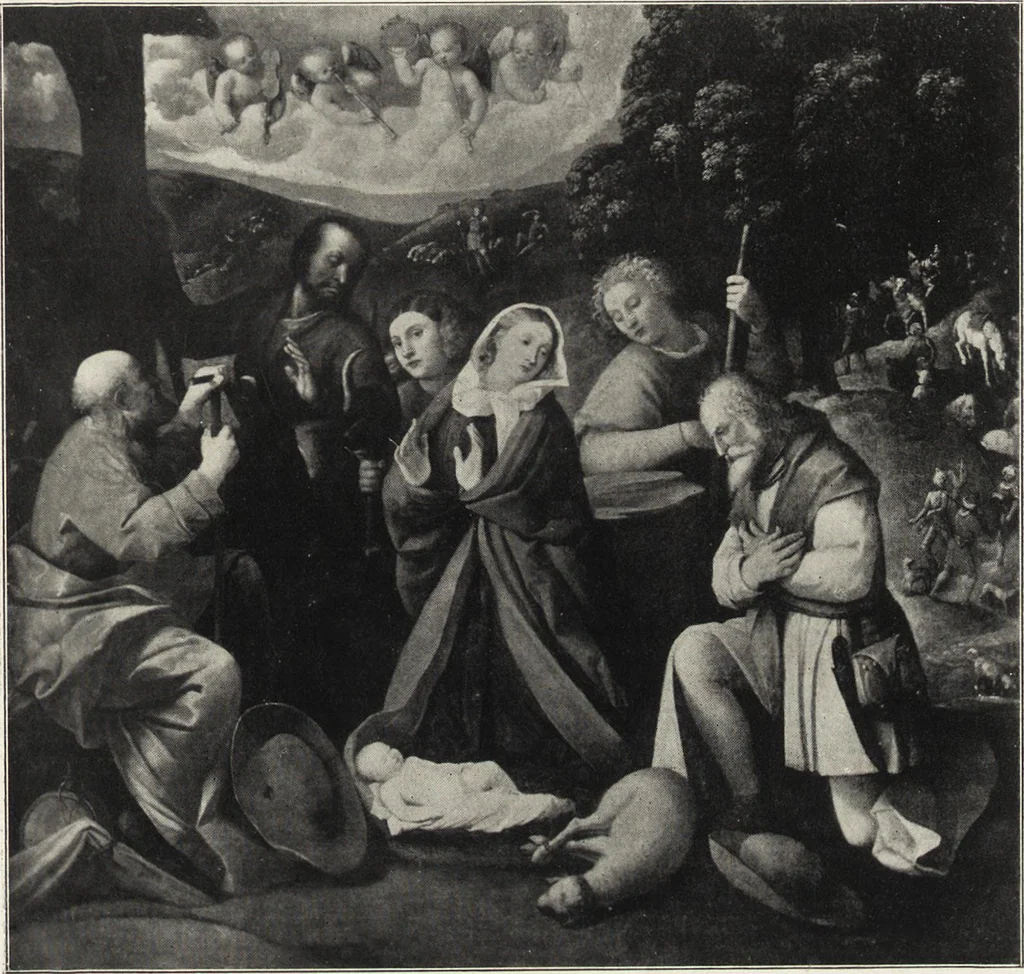 An illustration from The Anonimo; notes on pictures and works of art in Italy, 1903, leaf 154