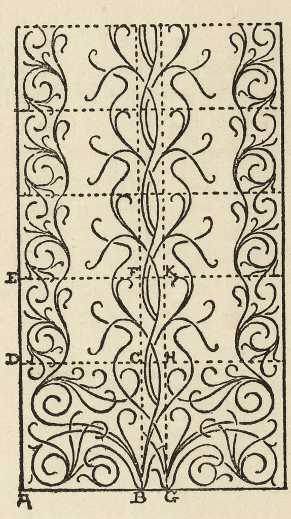 An illustration from A text book dealing with ornamental design for woven fabrics, 1900, leaf 140