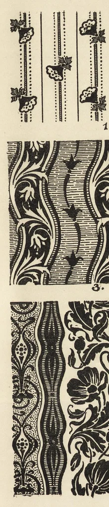 An illustration from A text book dealing with ornamental design for woven fabrics, 1900, leaf 152