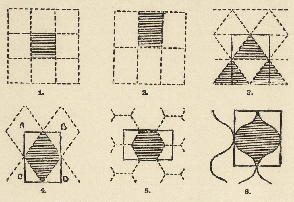 An illustration from A text book dealing with ornamental design for woven fabrics, 1900, leaf 53