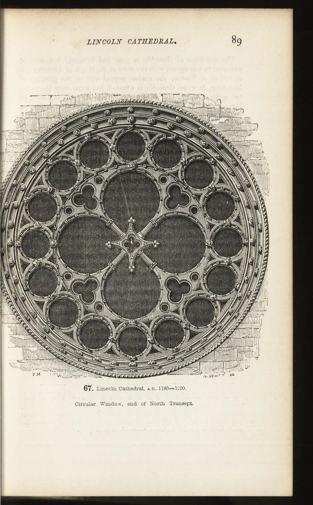 An illustration from An introduction to the study of Gothic architecture, 1861, leaf 108