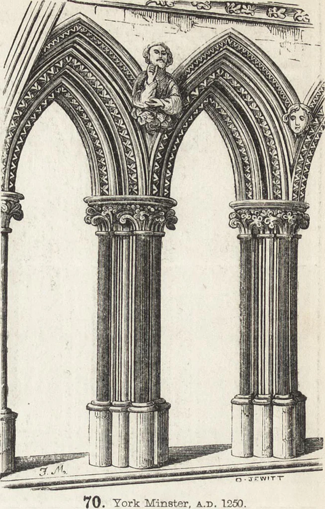 An illustration from An introduction to the study of Gothic architecture, 1861, leaf 113