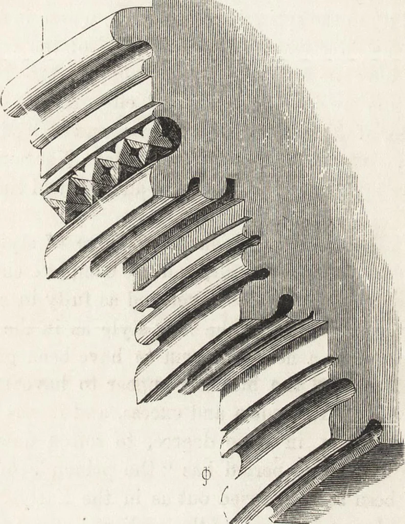 An illustration from An introduction to the study of Gothic architecture, 1861, leaf 115