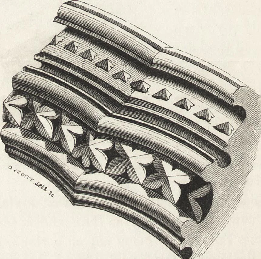 An illustration from An introduction to the study of Gothic architecture, 1861, leaf 117