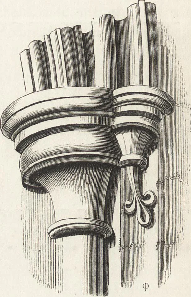 An illustration from An introduction to the study of Gothic architecture, 1861, leaf 121