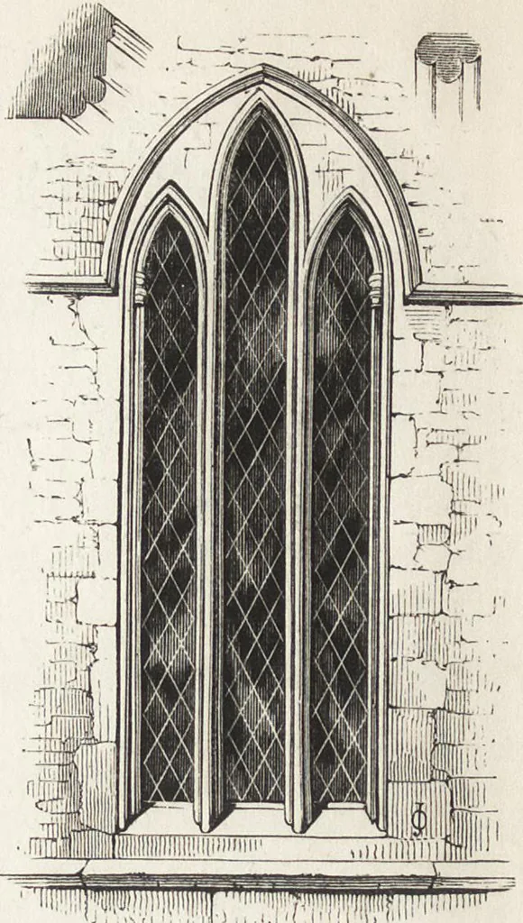 An illustration from An introduction to the study of Gothic architecture, 1861, leaf 127