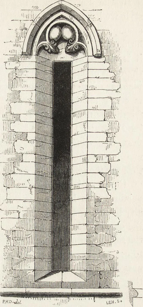 An illustration from An introduction to the study of Gothic architecture, 1861, leaf 128