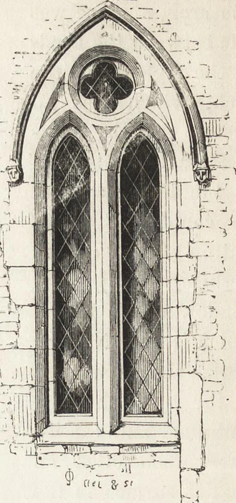 An illustration from An introduction to the study of Gothic architecture, 1861, leaf 129