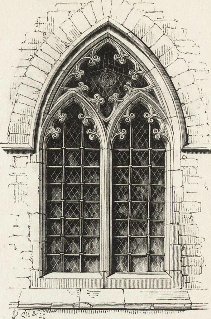 An illustration from An introduction to the study of Gothic architecture, 1861, leaf 130