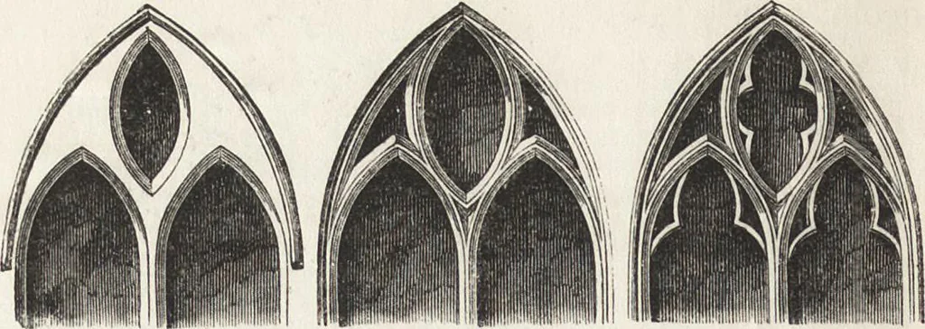 An illustration from An introduction to the study of Gothic architecture, 1861, leaf 131