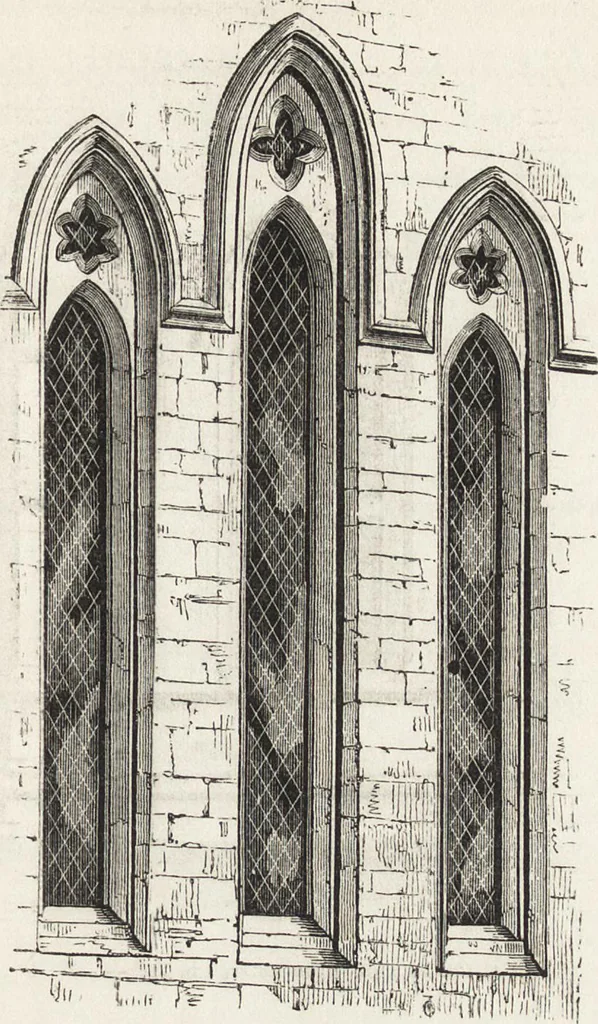 An illustration from An introduction to the study of Gothic architecture, 1861, leaf 132