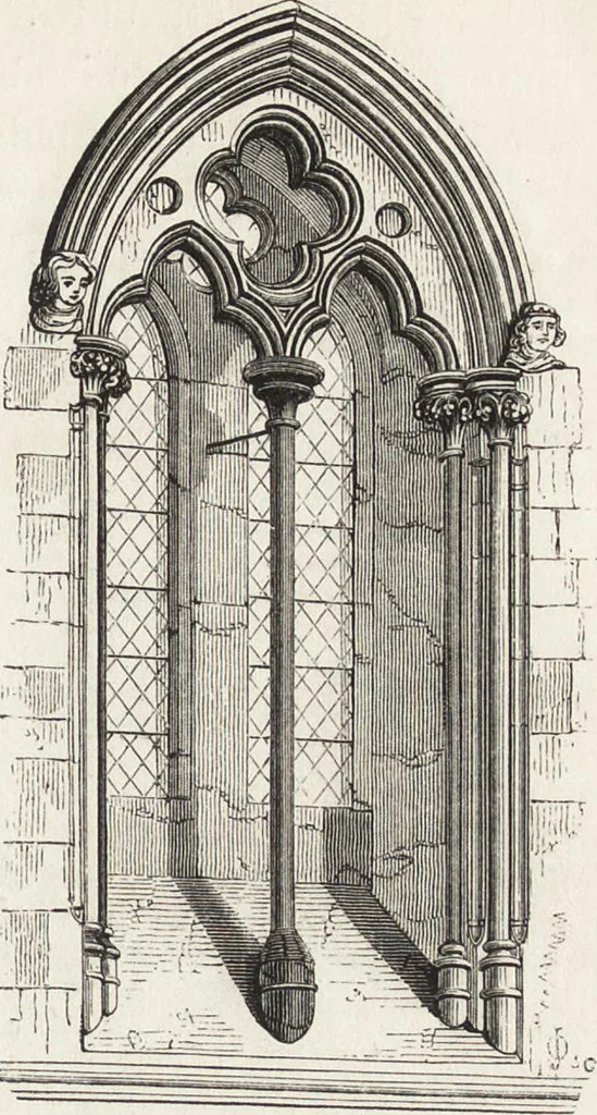 An illustration from An introduction to the study of Gothic architecture, 1861, leaf 134