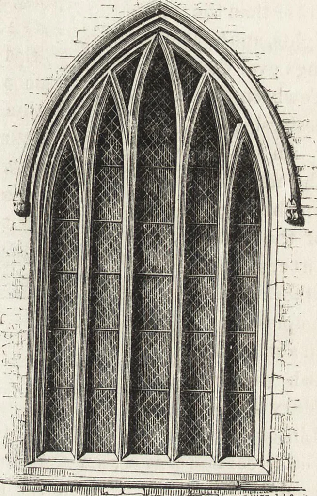 An illustration from An introduction to the study of Gothic architecture, 1861, leaf 136