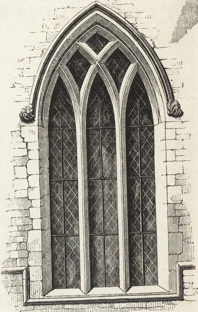 An illustration from An introduction to the study of Gothic architecture, 1861, leaf 137