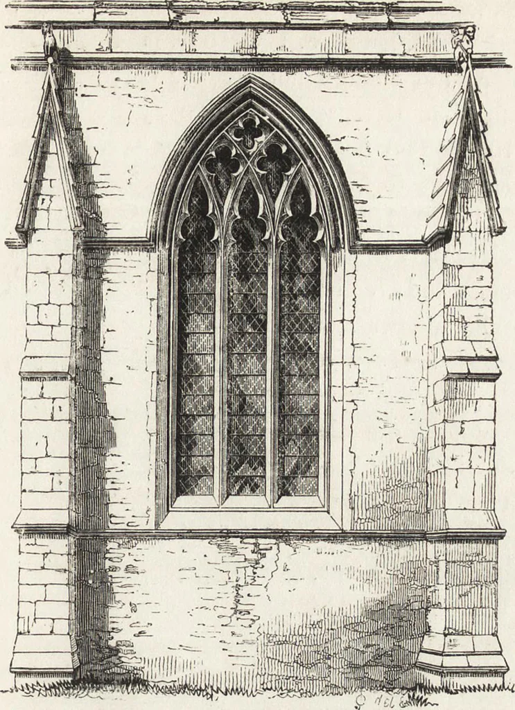An illustration from An introduction to the study of Gothic architecture, 1861, leaf 138