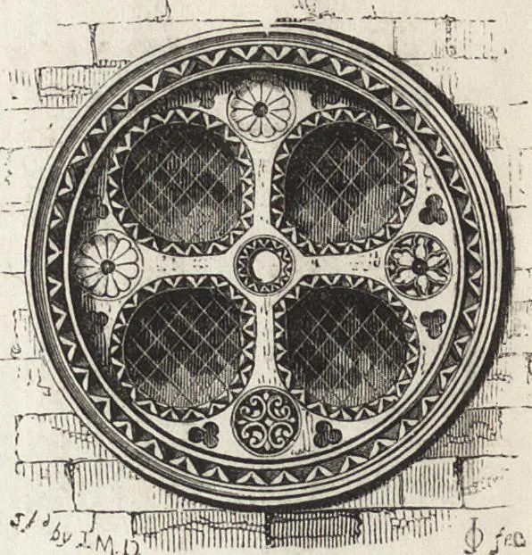 An illustration from An introduction to the study of Gothic architecture, 1861, leaf 139