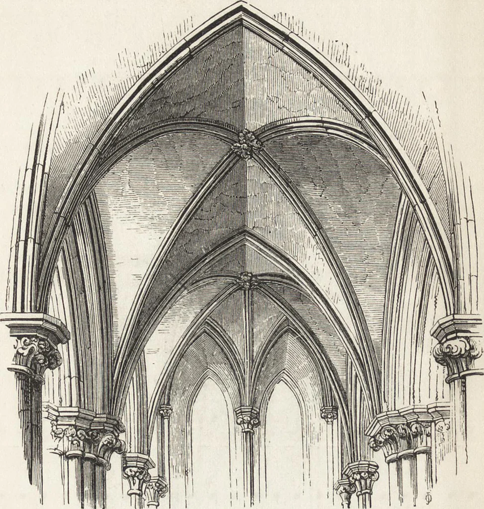 An illustration from An introduction to the study of Gothic architecture, 1861, leaf 147