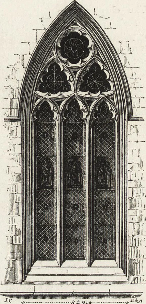 An illustration from An introduction to the study of Gothic architecture, 1861, leaf 158