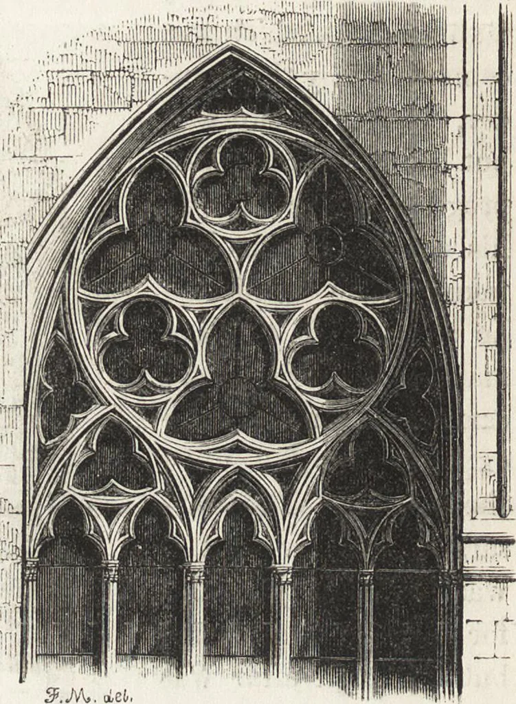 An illustration from An introduction to the study of Gothic architecture, 1861, leaf 159