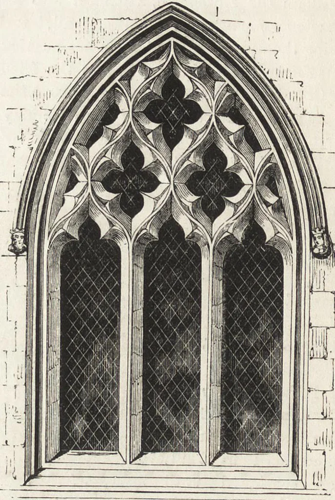 An illustration from An introduction to the study of Gothic architecture, 1861, leaf 161